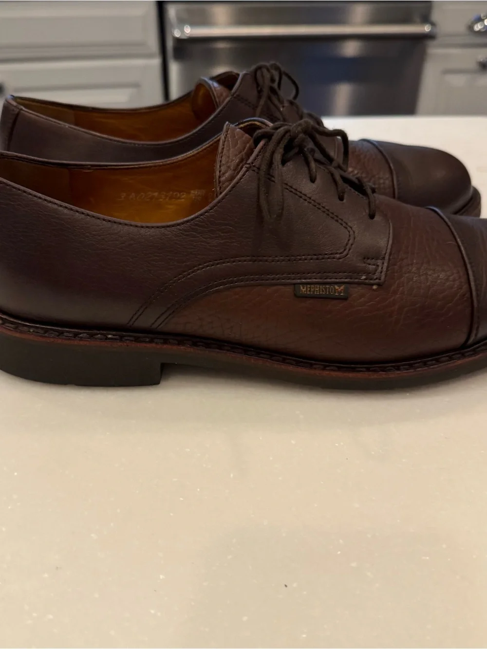 Mephisto Men's Melchior Captoe Oxford Brown Leather Goodyear Welt Sz 10 EUC